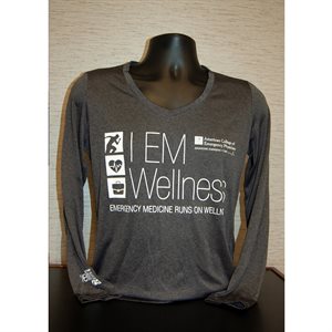 Ladies "Wellness" V-Neck Long Sleeve T-Shirt